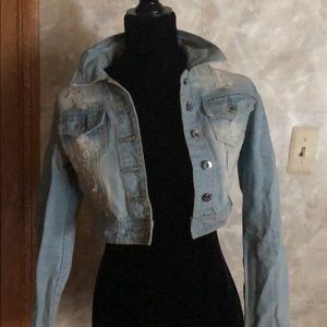 cropped denim jacket